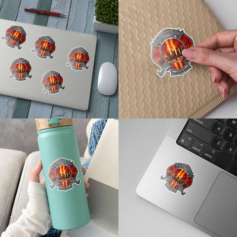 (3Pcs) We Will Never Forget 9/11 Sticker, Fireman Bravery, Honor And Sacrifice Vinyl, Patriotic Day Decal, 9/11 Firefighter Memorial Decals, Stickers For Laptop Water Bottle Phone Car Window Helmet 3"