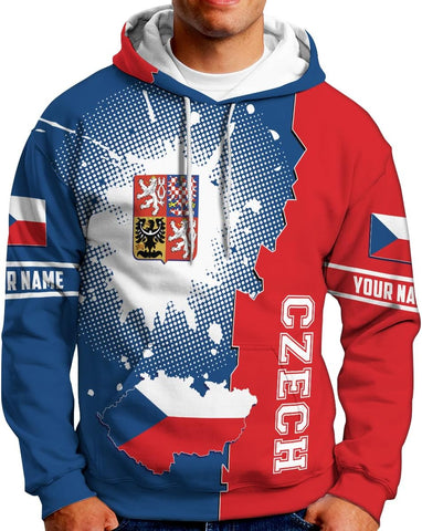 Personalized Czech Shirts 3D, Czechoslovakian T-Shirts, Czech Republic Flag Pride Shirt Unisex, Gifts for Czechs (CZ 3)