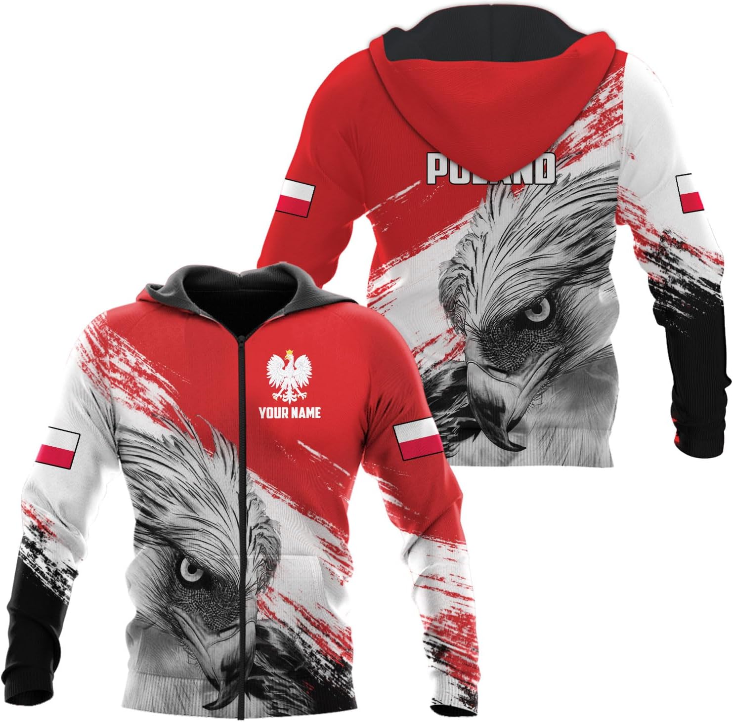 Parvii Personalized Poland Shirt Women & Men, Polska Tshirt Women Poland Shirt 3D, Poland Pride Shirts, Polish Eagle Polska