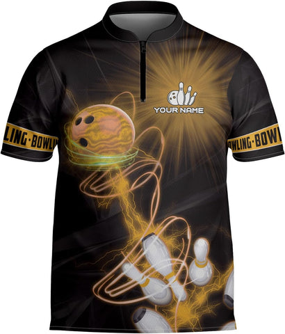 mostprints Personalized Bowling Jersey Gift 3D Custom Bowling Shirts for Team Name Bowl Bowler Shirt Unisex Cool Men Women