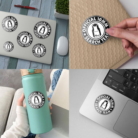 3 Pcs 10MM Search Team Sticker Funny Mechanic Stickers 10MM Search Team Stickers Official 10MM Search Team Sticker Waterproof for Laptop Bottle Phone Car Helmet Hard Hat Funny Gifts Sticker 3"x3"