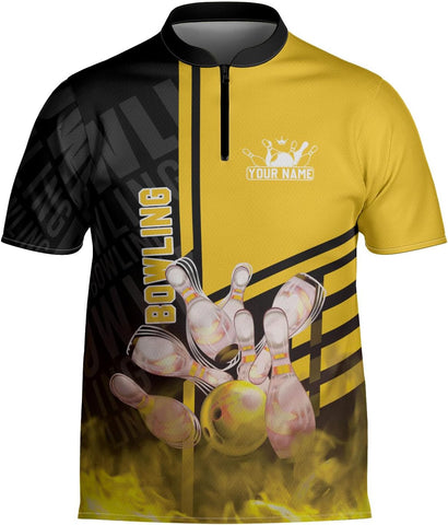 mostprints Personalized Bowling Jersey Gift 3D Custom Bowling Shirts for Team Name Bowl Bowler Shirt Unisex Cool Men Women