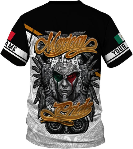 RoyalBro Personalized Mexico Shirts, Camisas De Mexico, Mexico Shirts for Men, Mexican Flag Jersey Shirt Mexico 3D Shirt