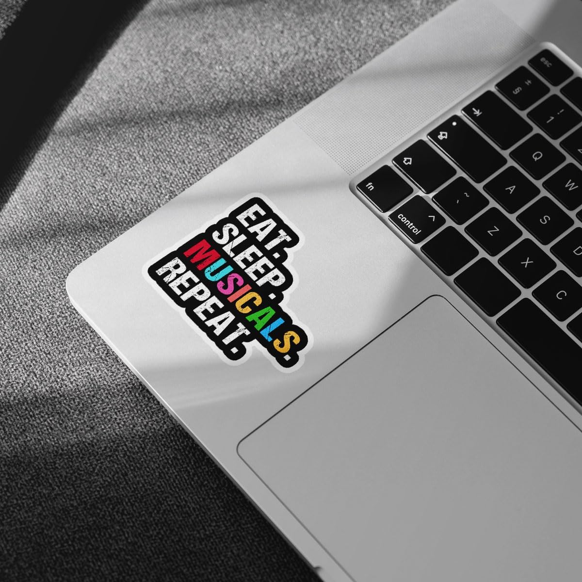 3Pcs Eat Sleep Musicals Repeat Sticker Musical Theatre Stickers for Laptop Musician Gift Drama Theater Gifts Musical Laptop Stickers Theater Musicals Decal for Laptop Phone Car Hard Hat 3"x3"