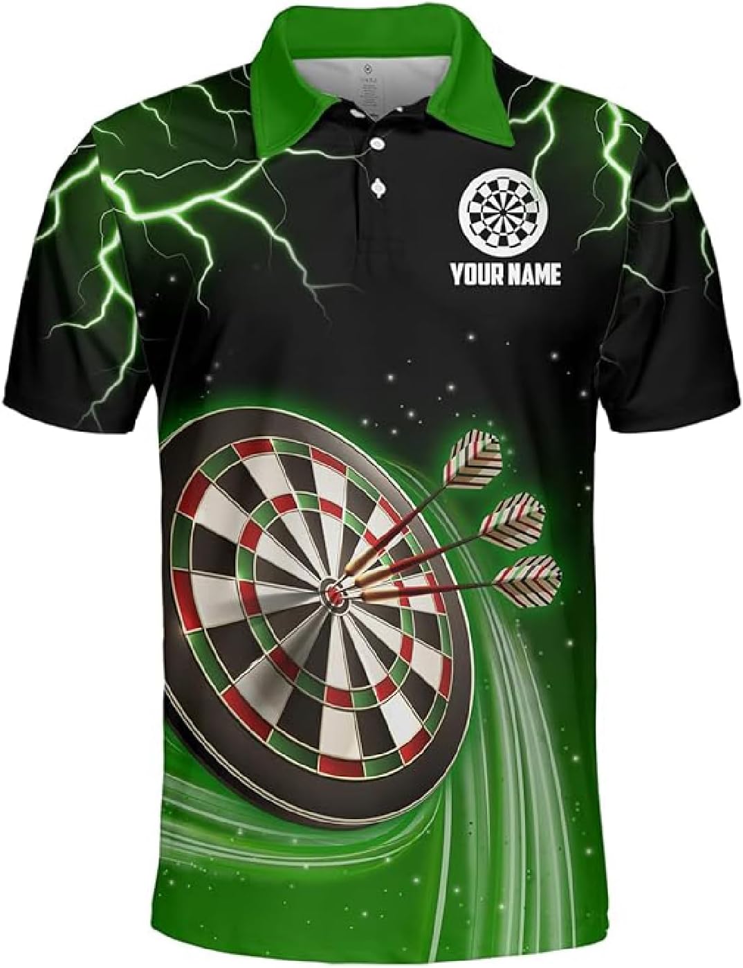 Riveprints Personalized Name Dart 3D Polo Shirt, Dart Shirts, Mens Dart Shirts, Funny Dart Tshirts, Dart Team Shirts Gifts