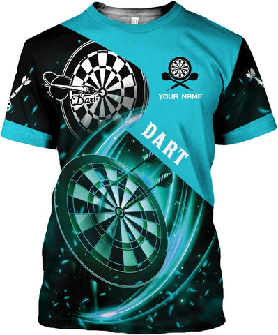 Pretyprints Personalized Dart Shirts Men Women 3D Polo Custom Name Team Jersey Funny Dartboard Shirt S-5XL Gifts
