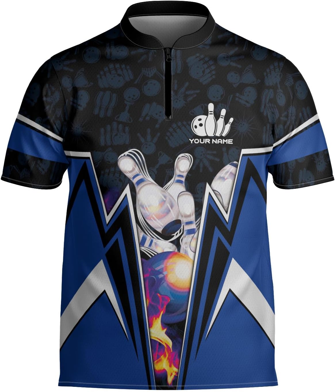 mostprints Personalized Bowling Jersey Gift 3D Custom Bowling Shirts for Team Name Bowl Bowler Shirt Unisex Cool Men Women