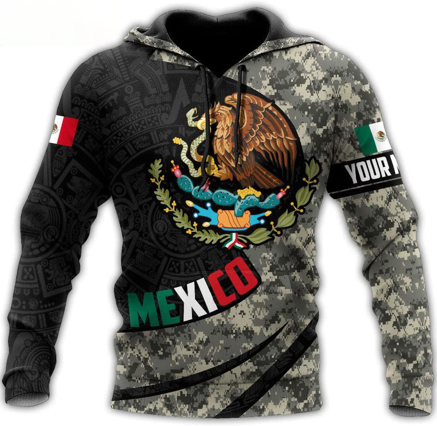 Mostprints Personalized Name Mexican Shirts for Men, Customized Mexico Shirts for Men, Mexico Shirts for Women Mexico Shirt