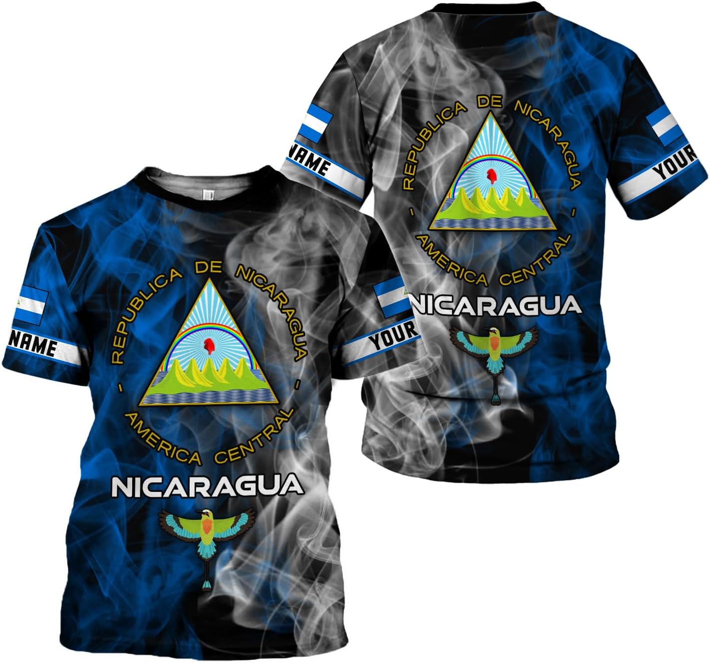 Personalized Nicaragua Shirt Custom Nicaragua Flag Lion Shirt for Men & Women Nicaraguan Camisas T-Shirt, Nicaragua Tshirt