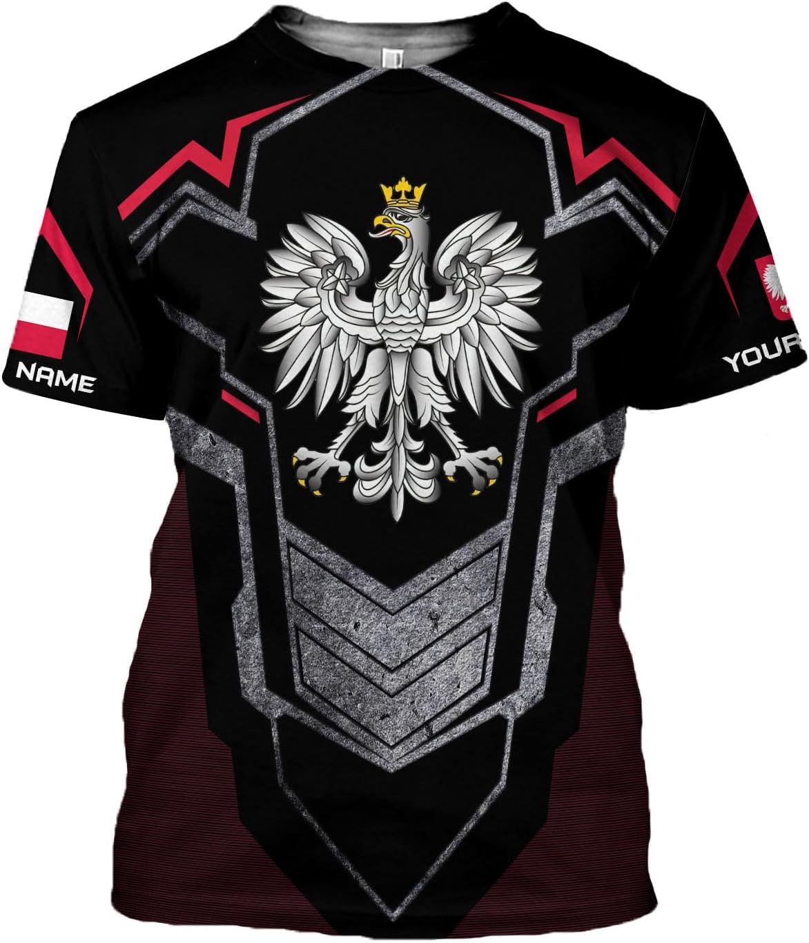 Parvii Personalized Poland Shirt Women & Men, Polska Tshirt Women Poland Shirt 3D, Poland Pride Shirts, Polish Eagle Polska