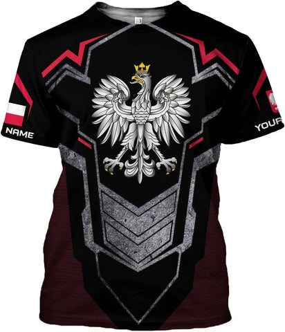 Parvii Personalized Poland Shirt Women & Men, Polska Tshirt Women Poland Shirt 3D, Poland Pride Shirts, Polish Eagle Polska