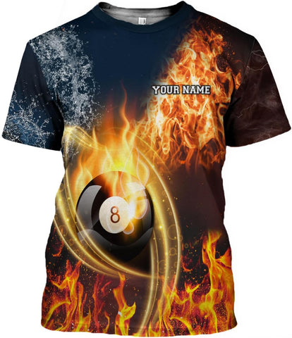 Mostprints Personalized Name Billiard Shirts 3D, Billiards Shirt 8 Ball Billiard Shirt Custom Men's Pool Men Women\u2026