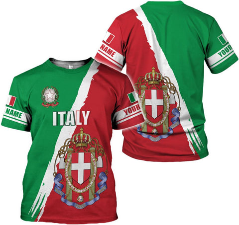 Artparel Personalized Italy Shirt 3D Italia Flag Shirt Italian Flag Shirts Italiano Shirt 3D Italian Shirt Flag for Men Women