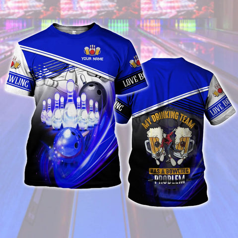 Custom Bowling Shirts, Personalized Name Bowling Shirts Unisex, Bowling Jerseys for Men & Women, Team Bowling Shirt Gift