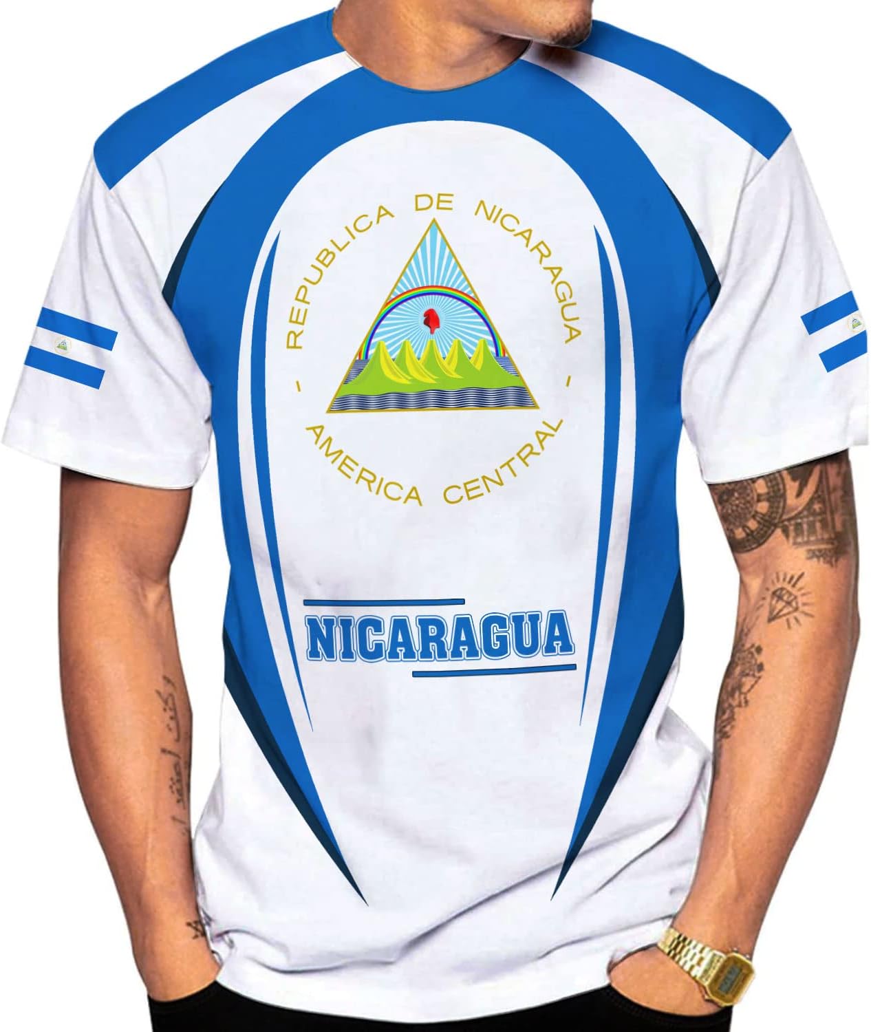 Personalized Nicaragua Shirt Custom Nicaragua Flag Lion Shirt for Men & Women Nicaraguan Camisas T-Shirt, Nicaragua Tshirt