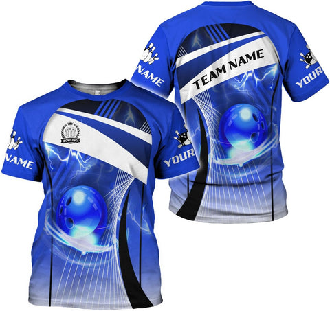 Rivelus Personalized Name Bowling Shirts for Men and Women 3D, Bowling Shirts for Team Bowling, Bowling Shirts Gift 4