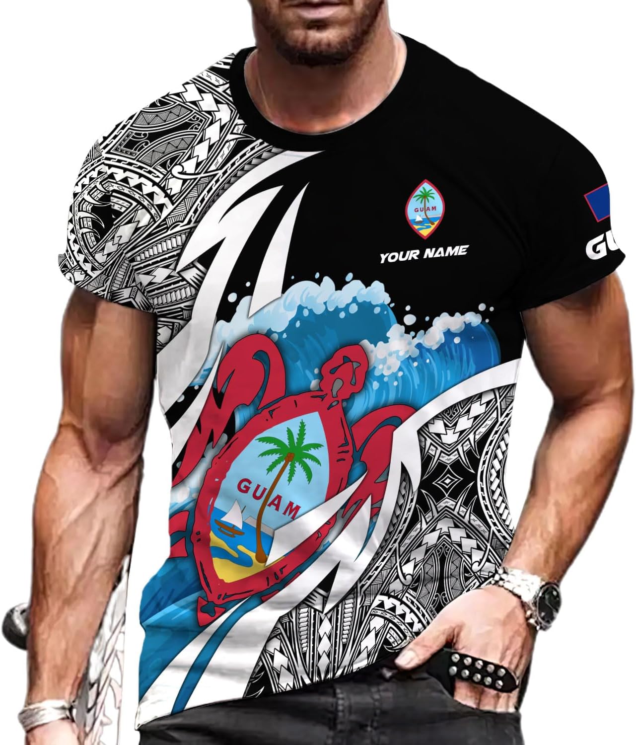 Parvii Personalized Guam Shirt Guam Tshirt for Men & Women, Guam Pride Shirts Gift Guahan Shirt Funny Guam Shirt
