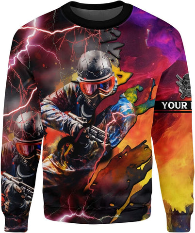 Personalized Paintball 3D Shirt Paintball Mask Shooting Paintballer Gun T-Shirt Paintball Player T-Shirt Gamer Team Uniforms