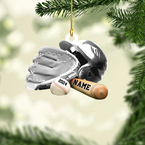 Personalized Softball Ornament Custom Name & Number Ornaments 2024 for Girl Coach Softball, Softball Gloves Ornament Custom, Softbal Ornament, Softball Ornament Softball Lover (Style 18)