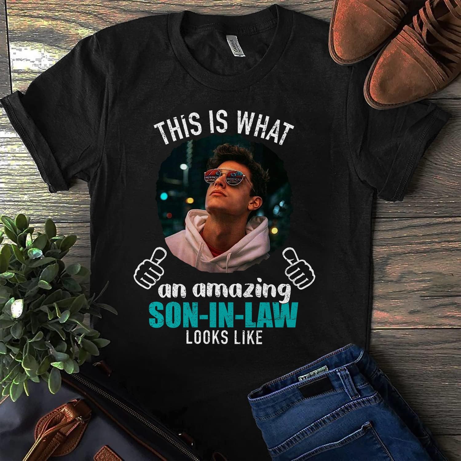 HomeDesign Personalized My Son in Law is My Favorite Child Shirt, Son in Law Tshirt, my favorite child is my son in law Shirt
