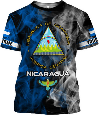 Personalized Nicaragua Shirt Custom Nicaragua Flag Lion Shirt for Men & Women Nicaraguan Camisas T-Shirt, Nicaragua Tshirt