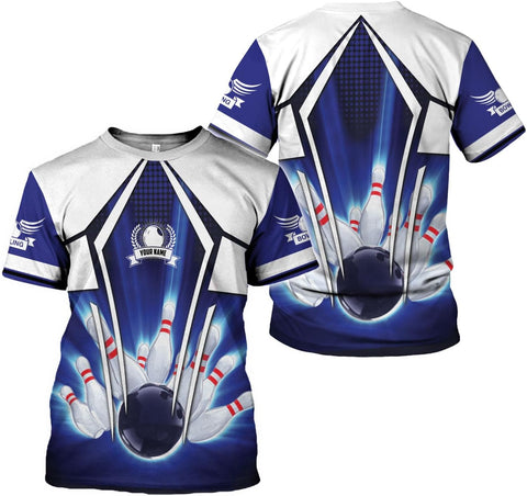 Custom Bowling Shirts, Personalized Name Bowling Shirts Unisex, Bowling Jerseys for Men & Women, Team Bowling Shirt Gift