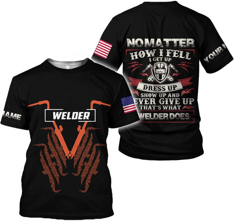 Personalized Welder Shirt Custom Welder Shirts Welding 3D T Shirts Welder Tshirt for Men and Women