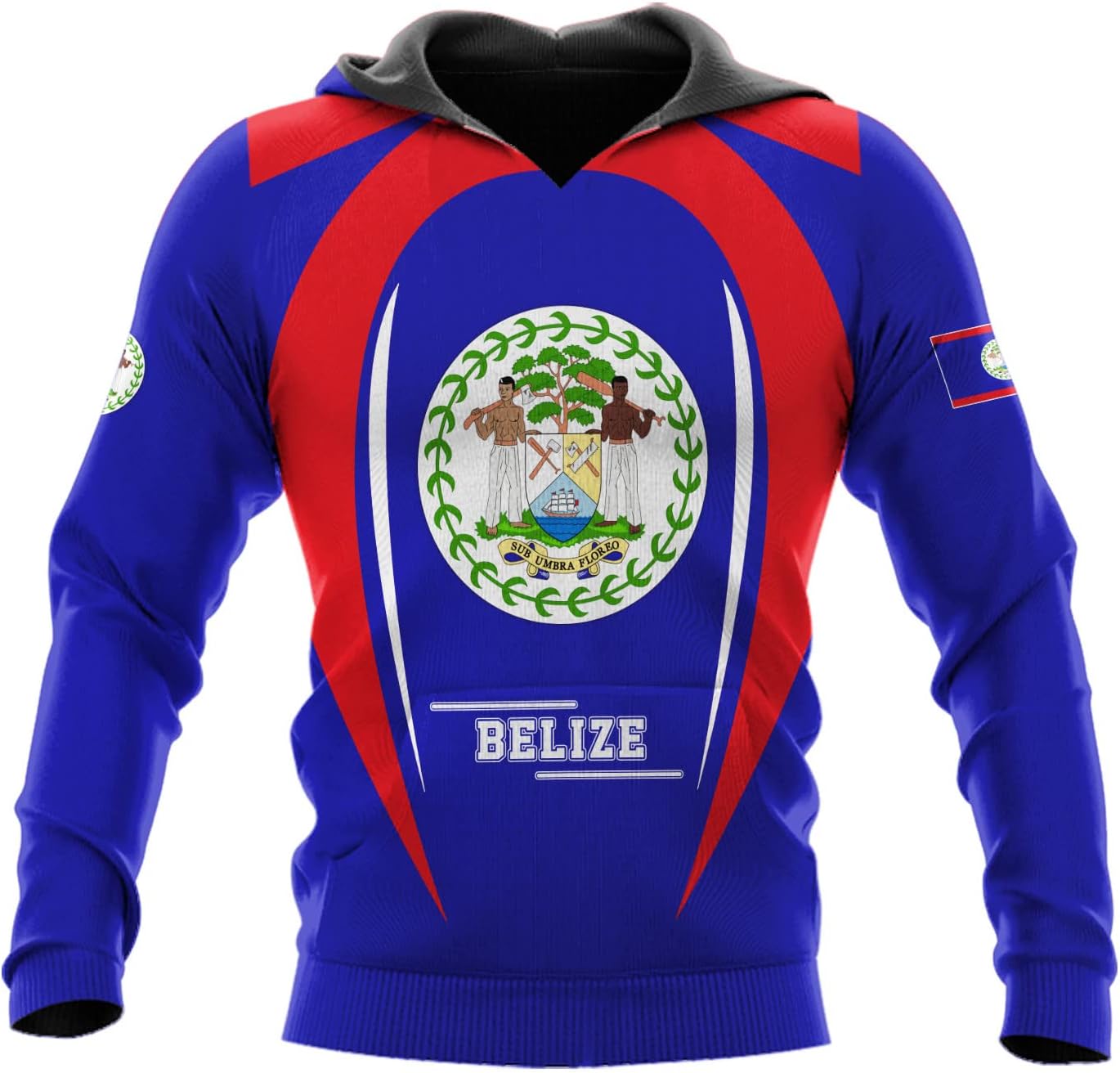 Personalized Belize Shirt for Men and Women, Coat of Arms of Belize Flag Flag Shirt, Belizean Country Flag Gift