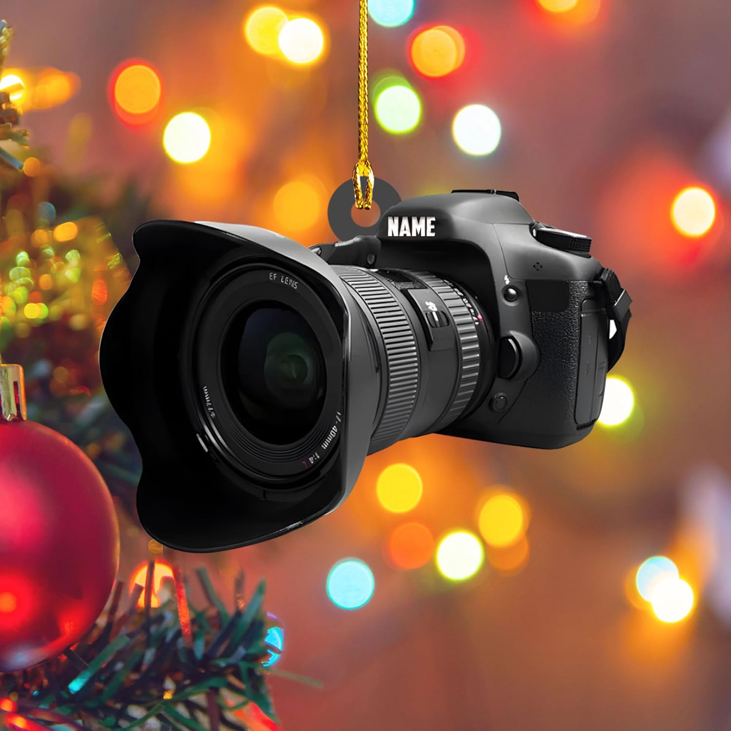 Podagree Personalized Camera Ornament Camera Xmas Ornament Gift 2023 Photography Christmas Ornaments ift for New Photographer Ornament Camera Gifts Camera Lover Gifts (CM4)