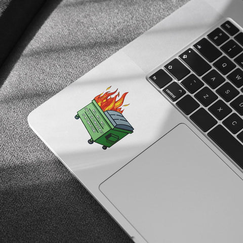 (3pcs) Well, Well, Well Isn’t It The Consequences of My Own Actions Dumpster Fire Sticker, Sticker Die-Cut Waterproof Vinyl Sticker for Laptop Water Bottle Phone Window Helmet Decal Gifts