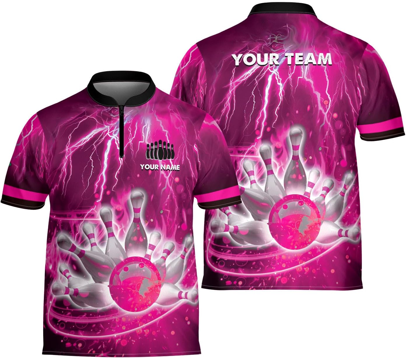 Mostprints Personalized Bowling Jersey 3D, Bowling Shirts for Team, Bowling Shirt Unisex for Men Women, Bowling Shirts for Men