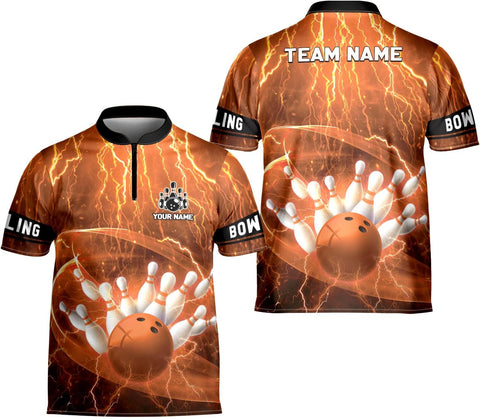 Artparel Personalized Name Bowling Jersey 3D, Custom Bowling Shirts for Team, Bowling Shirt Unisex for Men & Women