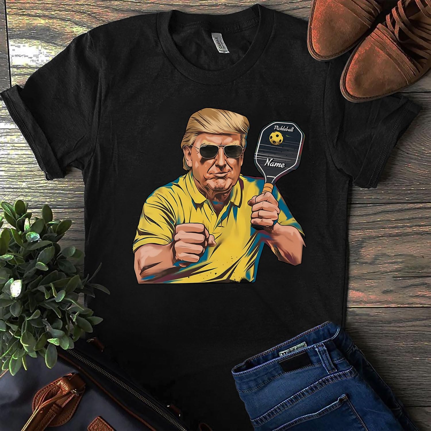 Personalized Name Funny Pickleball Lovers Graphics Pickle Ball Men Women T-ShirtFunny Pickleball Shirts, Pickle Ball Shirt
