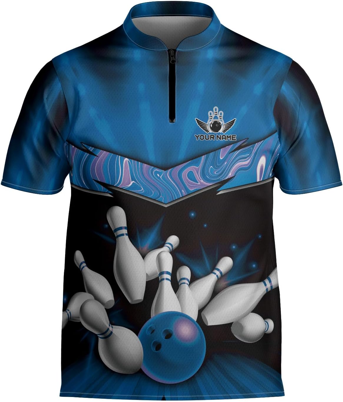 mostprints Personalized Bowling Jersey Gift 3D Custom Bowling Shirts for Team Name Bowl Bowler Shirt Unisex Cool Men Women