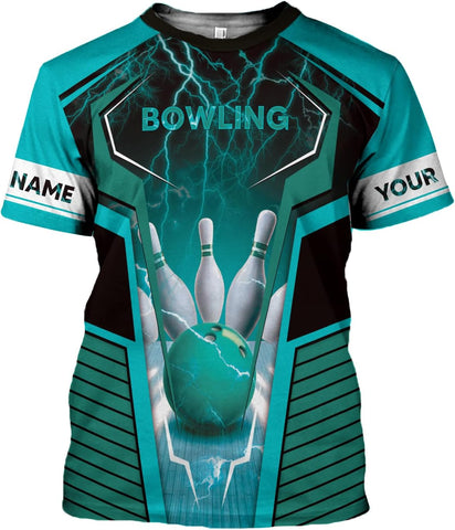 Podagree Personalized Name Bowling Shirts for Men and Women 3D, Bowling Shirts for Team Bowling, Bowling Shirts Gift