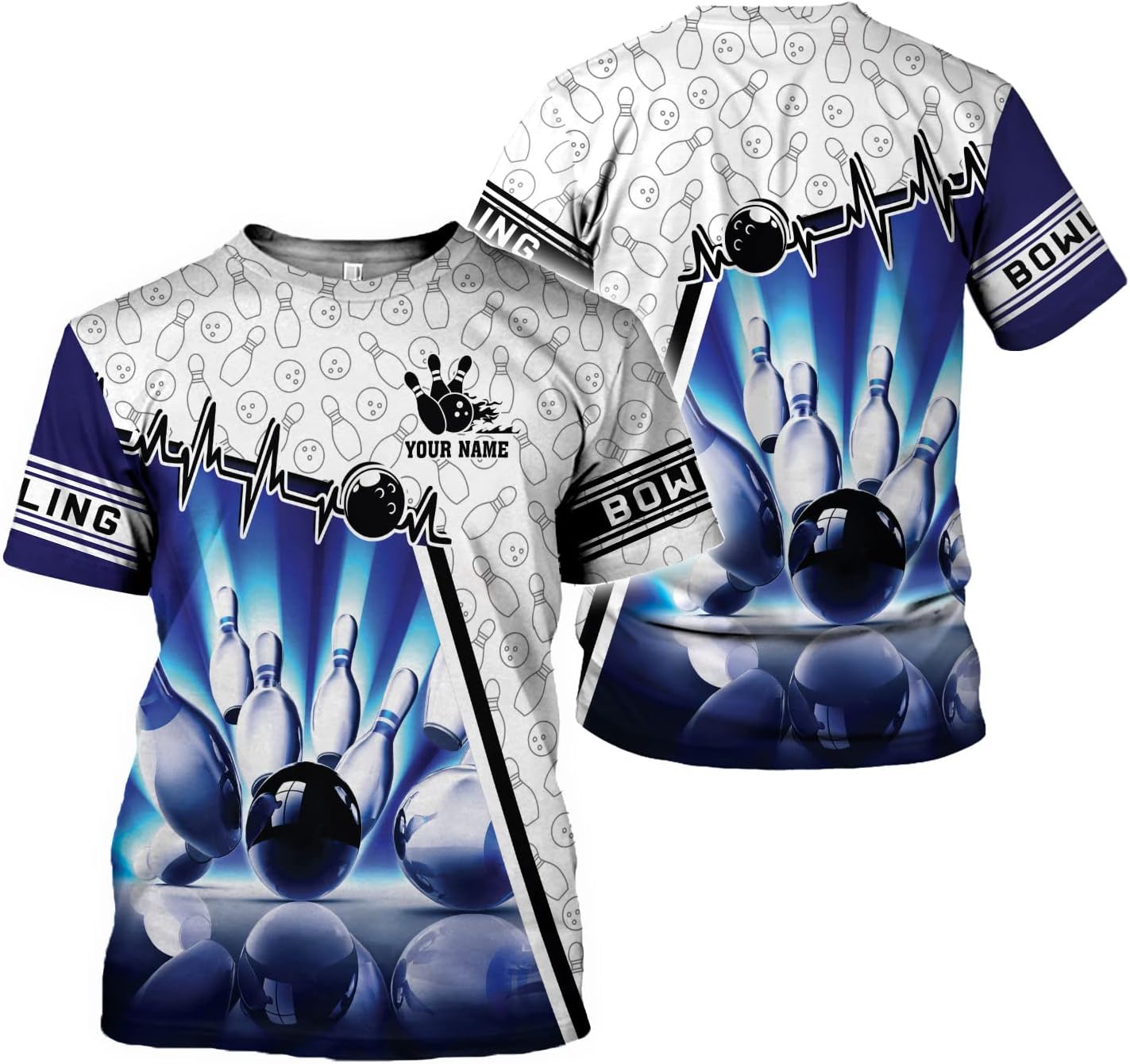 Custom Bowling Shirts, Personalized Name Bowling Shirts Unisex, Bowling Jerseys for Men & Women, Team Bowling Shirt Gift