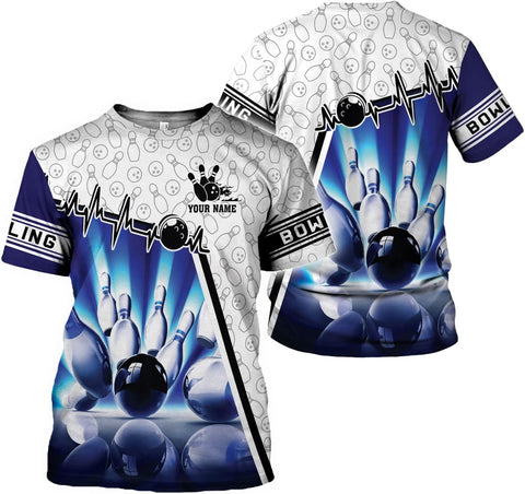 Custom Bowling Shirts, Personalized Name Bowling Shirts Unisex, Bowling Jerseys for Men & Women, Team Bowling Shirt Gift