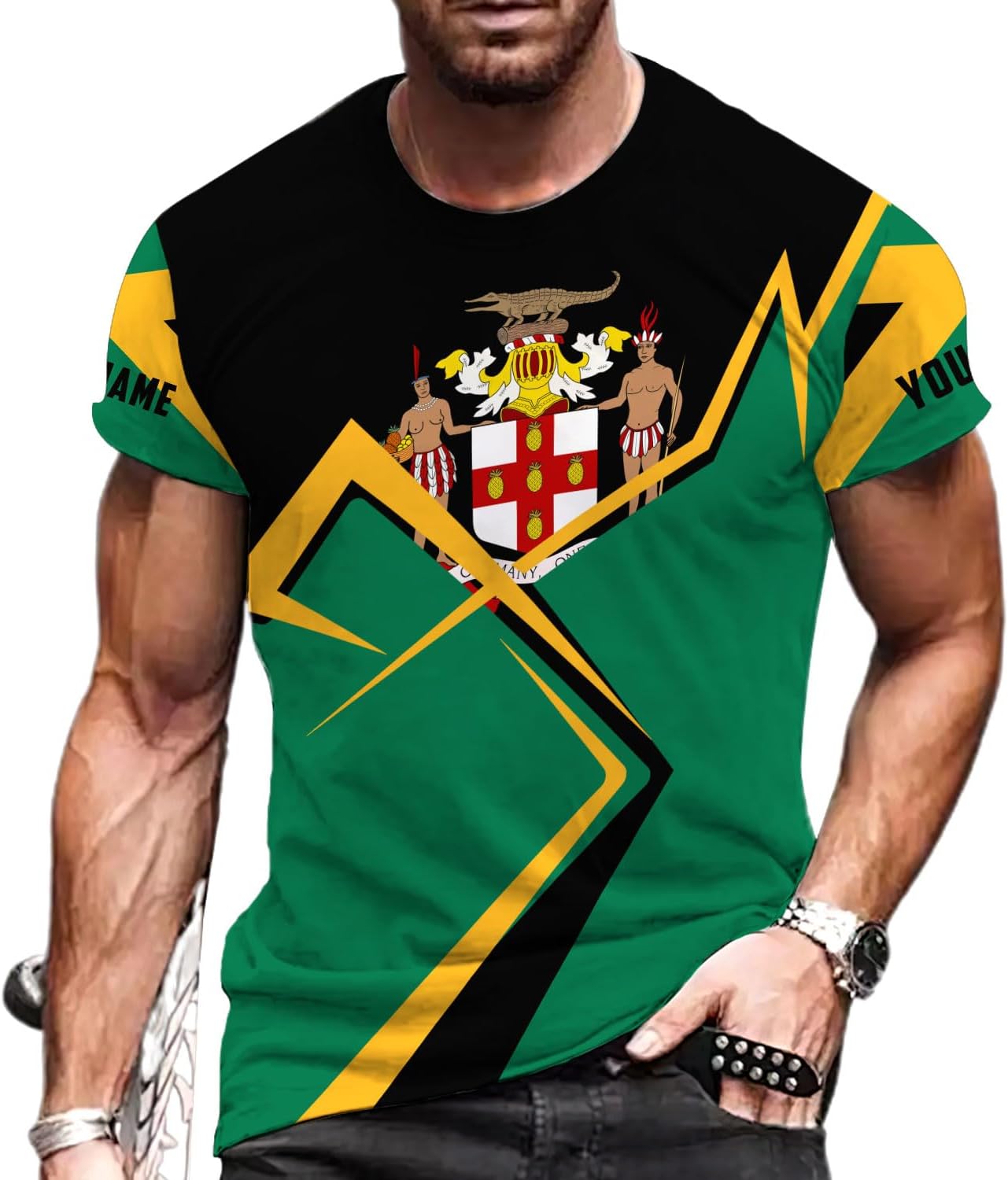 Personalized Jamaica Shirt Custom Jamaica Flag Lion Shirt for Men and Women, Jamaican Pride T-Shirt, Jamaica Tshirt Jamaicana
