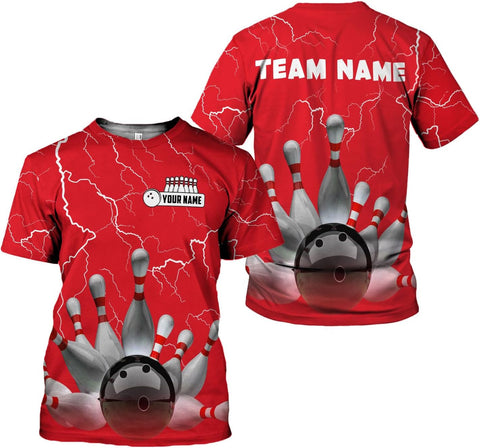 Custom Bowling Shirts, Personalized Name Bowling Shirts Unisex, Bowling Jerseys for Men & Women, Team Bowling Shirt Gift