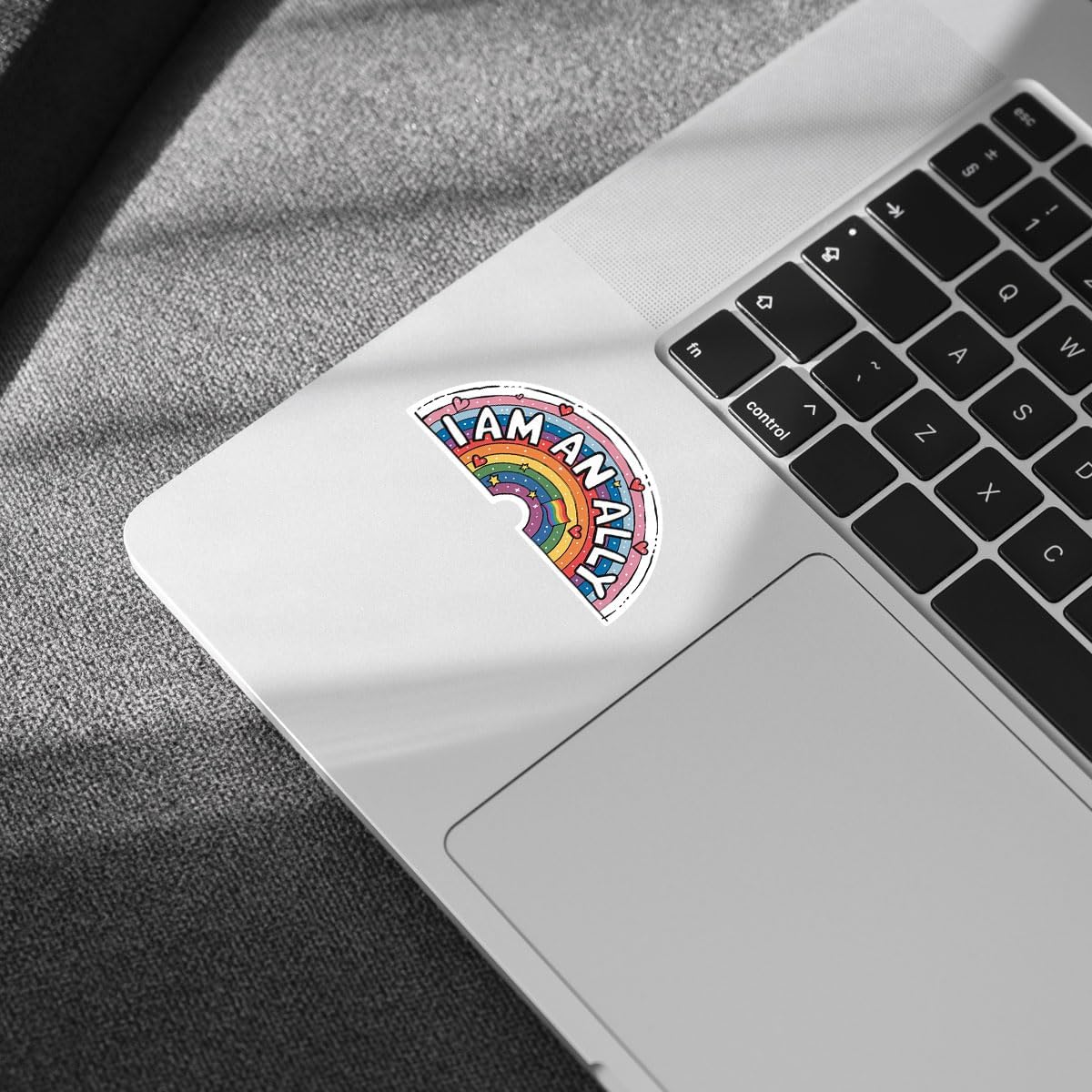 3 Pcs All Inclusive Ally Sticker, Proud I Am an Ally LGBTQ+ Pride Equality Rainbow Stickers, Transgender Trans LGBTQ Stickers for Laptop Phone Water Bottle Cars Phone Case Laptop 3"x3"