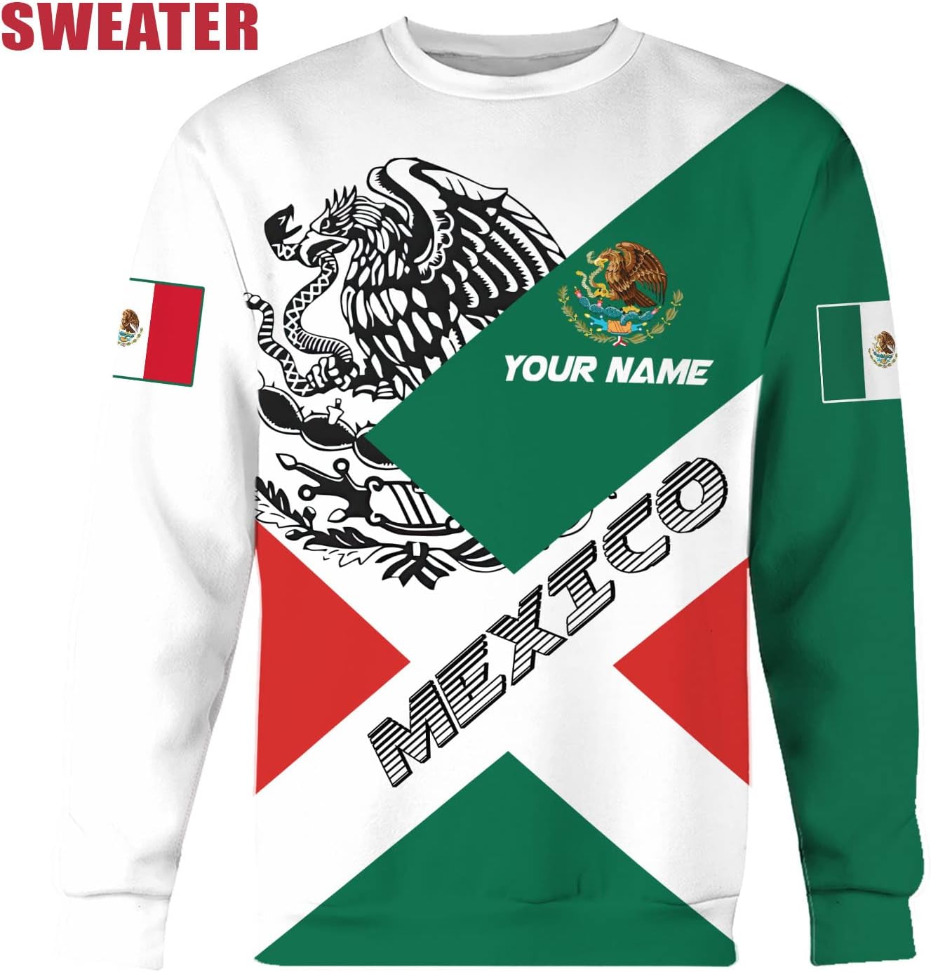 Personalized Name Mexican Hoodie 3D, Customized Mexican Hoodies for Men, Unisex Mexico Hoodie 3D, Mexico Hoodies for Men, Mexico Flag Gift for Women, T Shirt, Zip Up Hoodie, Sweatshirt HD23