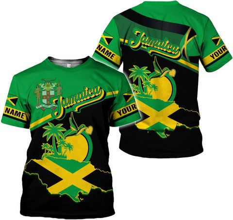 Suseaz Custom Jamaica Shirts for Women and Mens - Personalized Jamaica Flag Shirt Gift for Jamaica Men