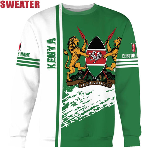 Personalized Kenya Flag 3D Shirts - Kenyan Pride Gift