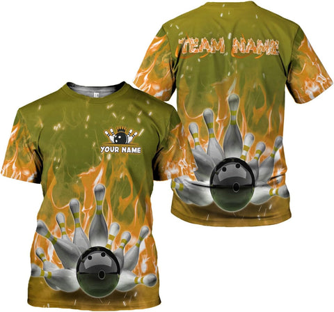 Custom Bowling Shirts, Personalized Name Bowling Shirts Unisex, Bowling Jerseys for Men & Women, Team Bowling Shirt Gift