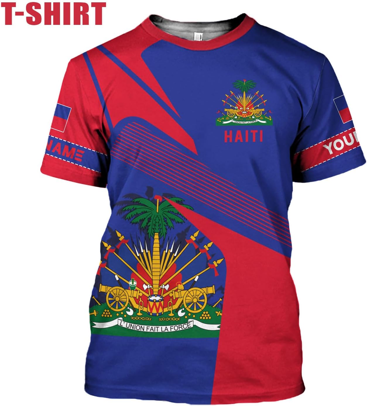 Ligthuy Personalized Haiti Shirt 3D, Haitians Flag Pride Shirt, Haiti Shirts for Men & Women, Haitian Pride Tshirt S-5XL