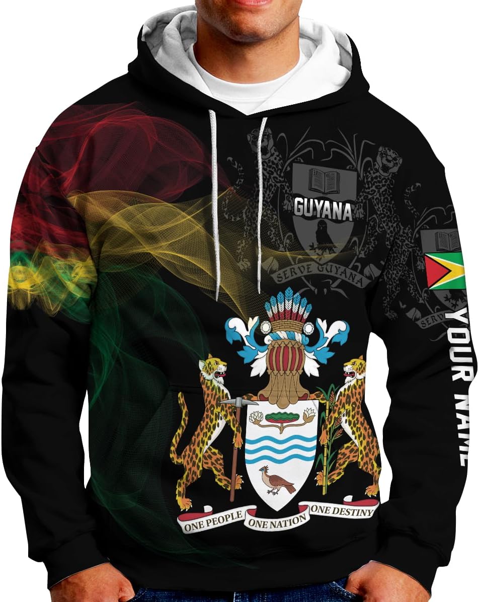 Personalized Name Guyana Shirts for Men and Women,Guyana Flag Funny Patriotic T-Shirt, Guyanese Pride Flag Shirt