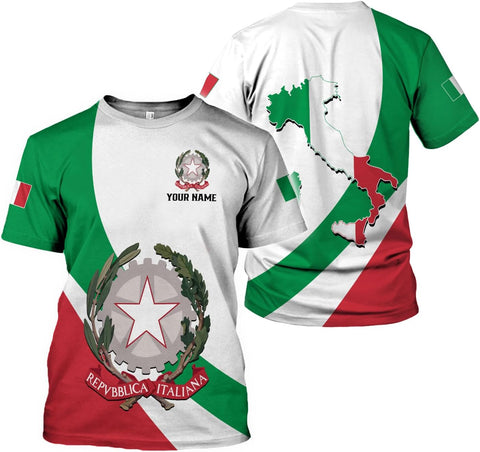 Artparel Personalized Italy Shirt 3D Italia Flag Shirt Italian Flag Shirts Italiano Shirt 3D Italian Shirt Flag for Men Women