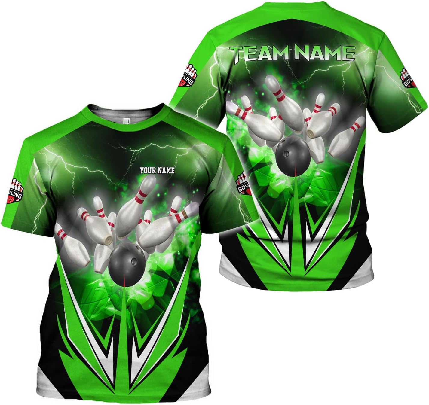Rivelus Custom 3D Bowling Shirts Personalized for Men and Women - Unique Team Shirt & Gifts for Bowling Lovers