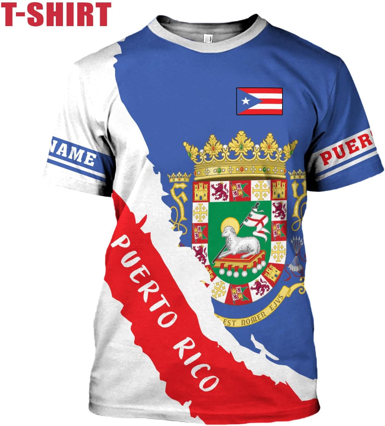 Mostefy Personalized Name Puerto Rico Shirt, Customized Puerto Rico Shirts for Men and Women, Puerto Rico Flag T-Shirt3