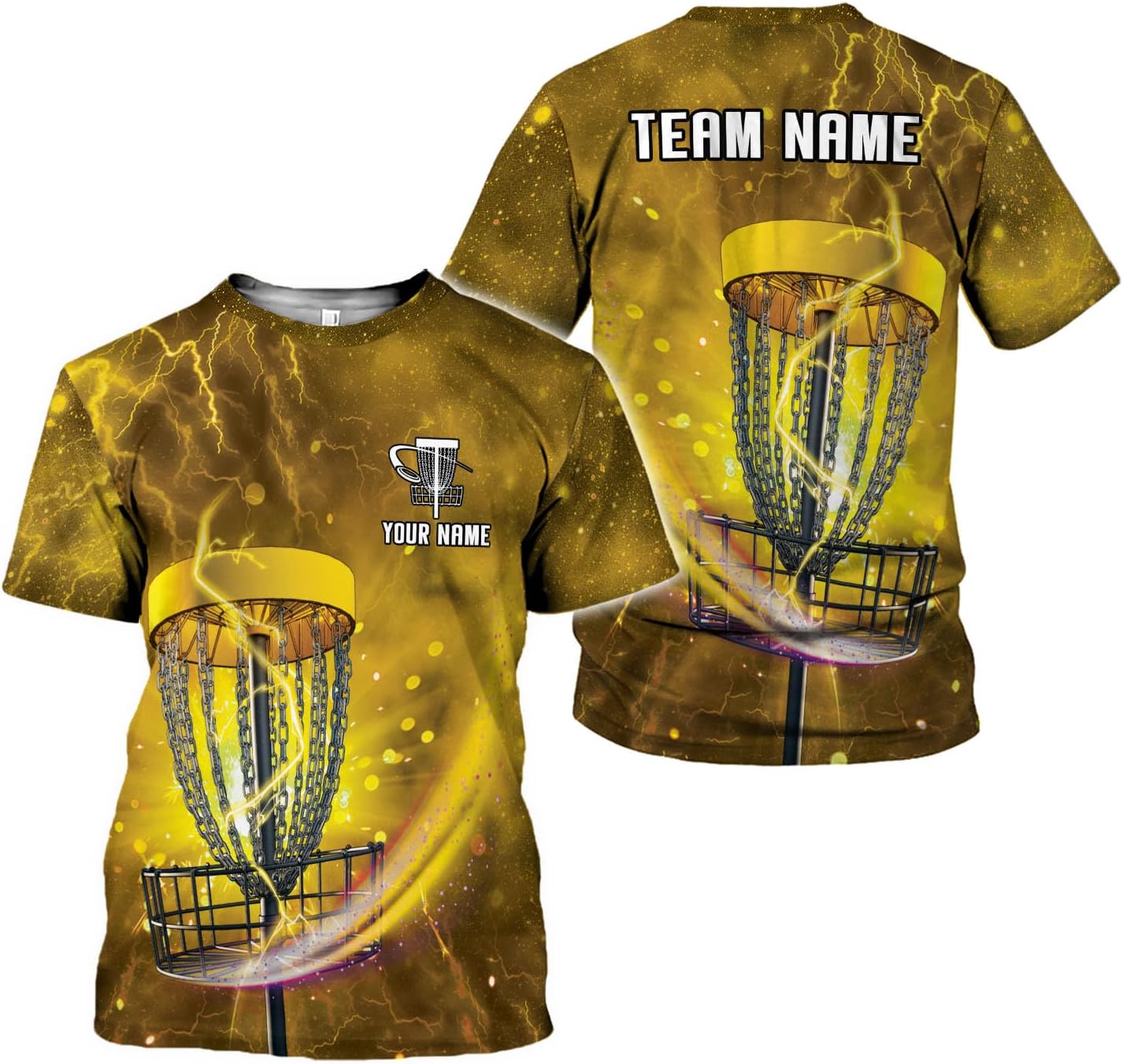 Personalized Disc Golf T-Shirt 3D All Over Printing S-5XL, Disc Golf Shirts for Men, Mens Disc Golf Tee Shirt